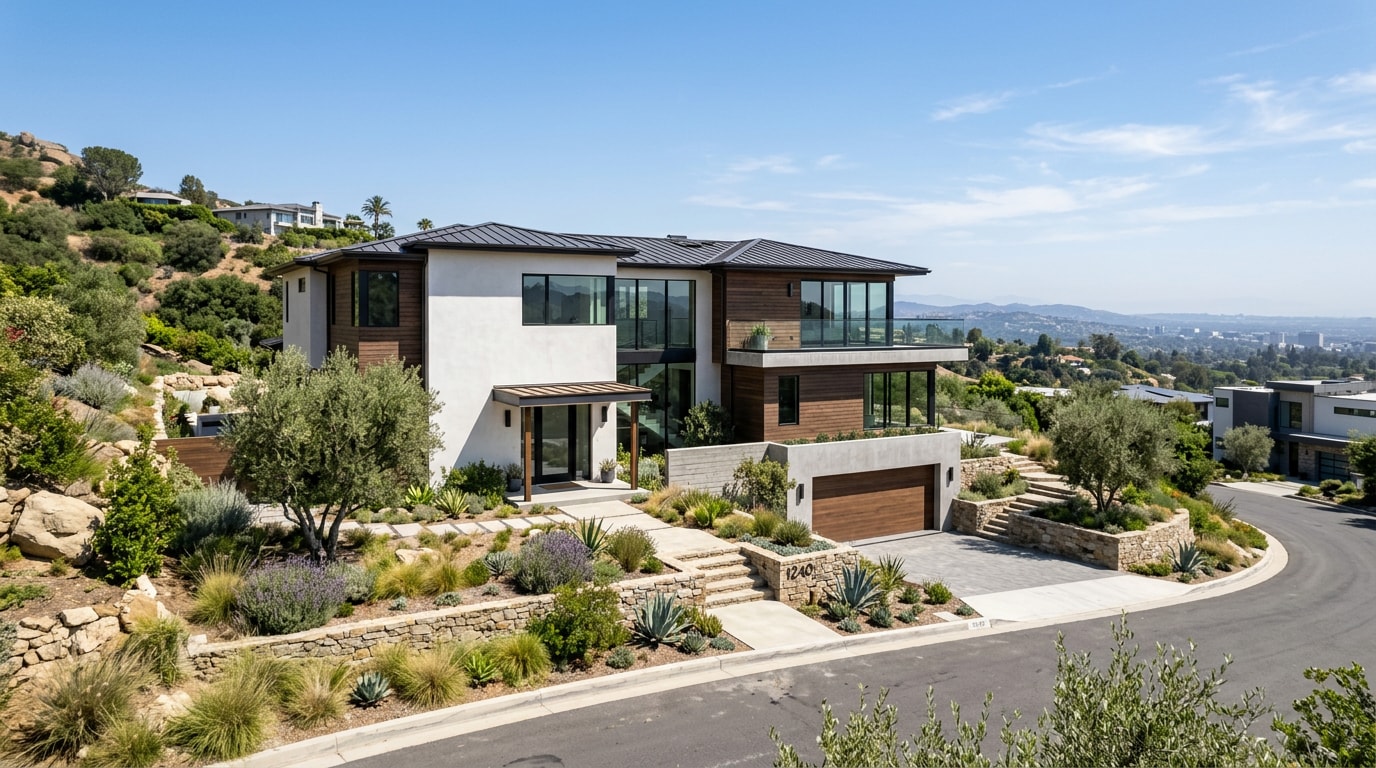 Newly built modern home in Los Angeles County Newly built modern home in Los Angeles County