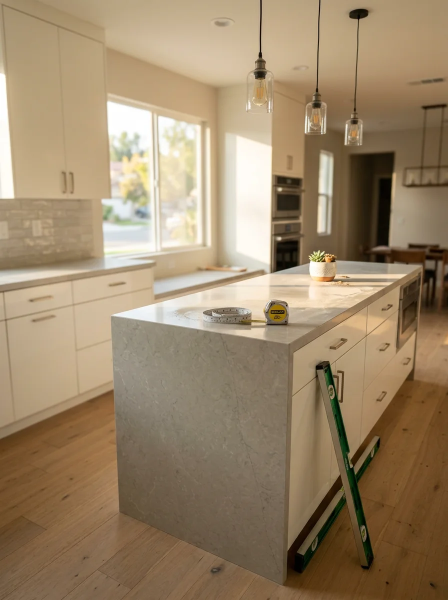 Murrieta kitchen remodel featuring custom cabinets and countertops in contemporary style